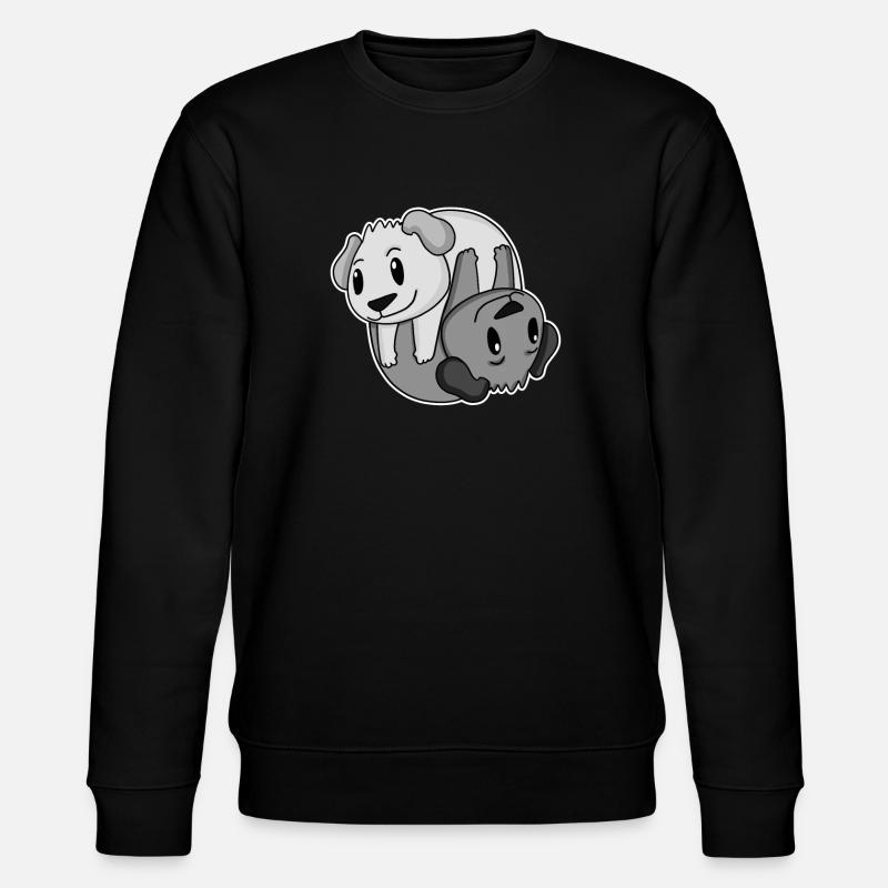 Chien de signe Yin Yang - Sweat bio CHANGER Stanley/Stella Unisexe - noir