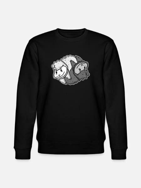 Yin Yang Alpaca - Stanley/Stella CHANGER Unisex Organic Sweatshirt - black