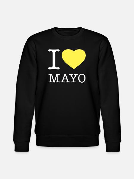 I LOVE MAYO Mayonnaise - Stanley/Stella CHANGER Unisex Organic Sweatshirt - black