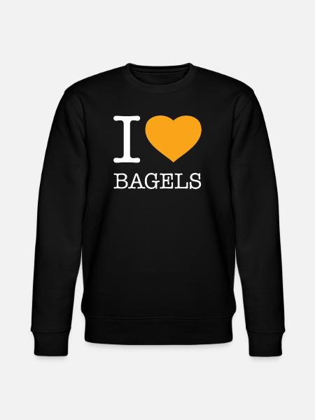 J’ADORE LES BAGELS - Sweat bio CHANGER Stanley/Stella Unisexe - noir