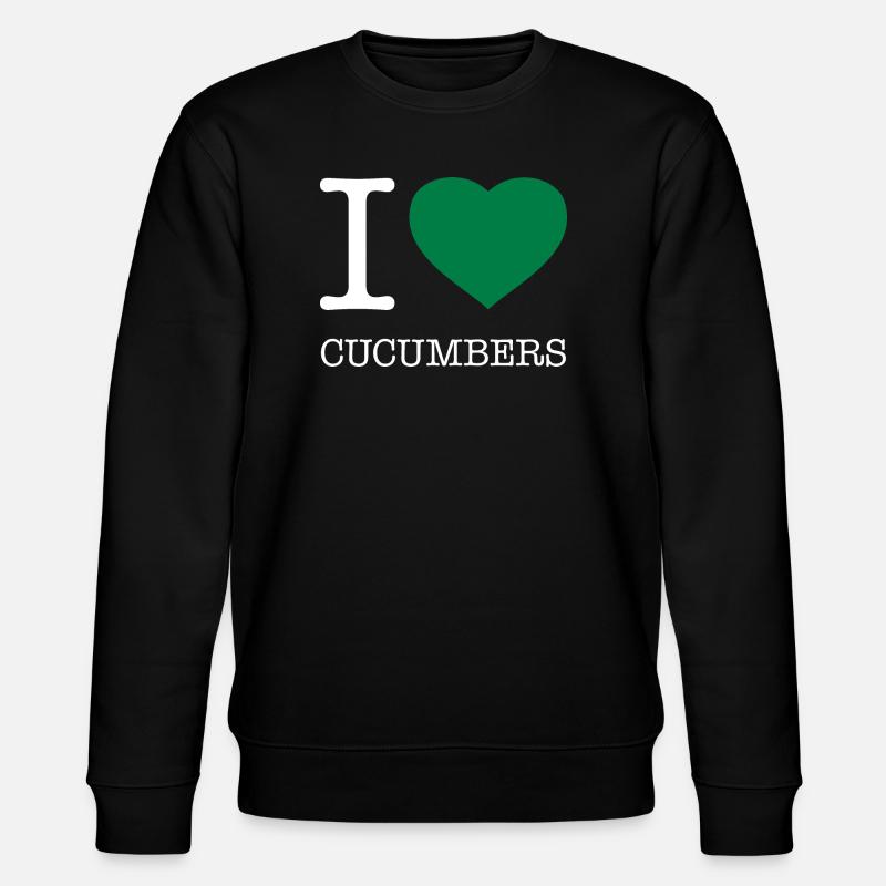 J’AIME LES CONCOMBRES Gurken - Sweat bio CHANGER Stanley/Stella Unisexe - noir