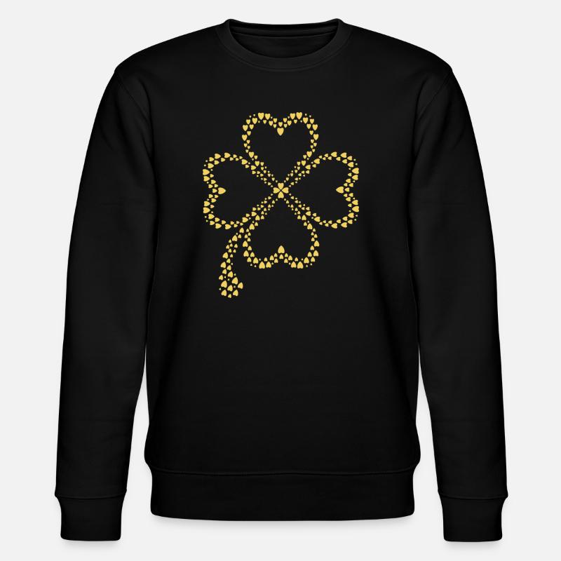 Funkelndes Klee Design - Stanley/Stella Unisex Bio-Sweatshirt CHANGER  - Schwarz