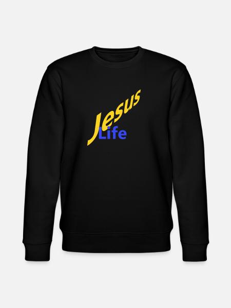 Jesus Life - Stanley/Stella Unisex Bio-Sweatshirt CHANGER - Schwarz