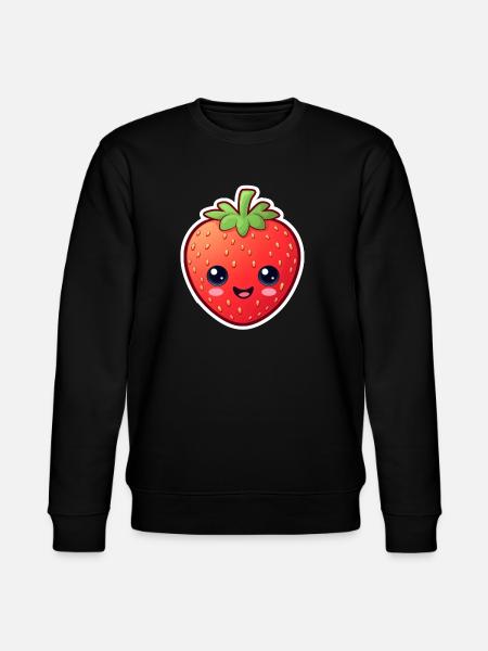 Anime Strawberry - Stanley/Stella CHANGER Unisex Organic Sweatshirt - black