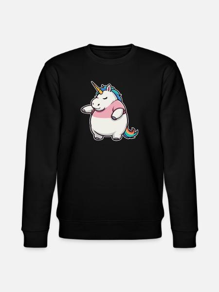 Funny Unicorn - Stanley/Stella CHANGER Unisex Organic Sweatshirt - black