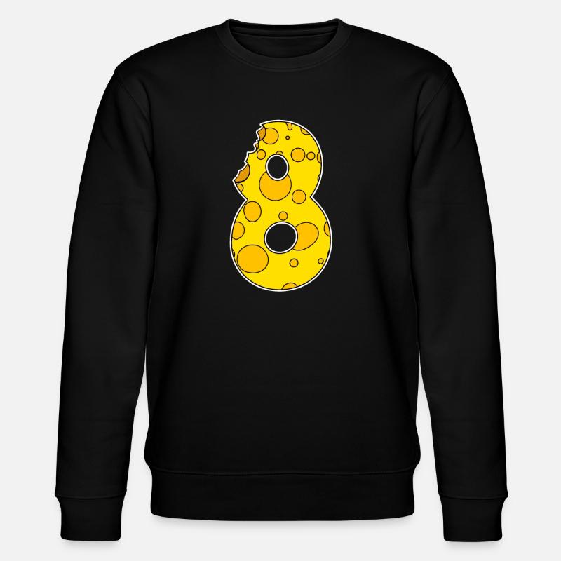 Number 8 Eight - Stanley/Stella CHANGER Unisex Organic Sweatshirt - black