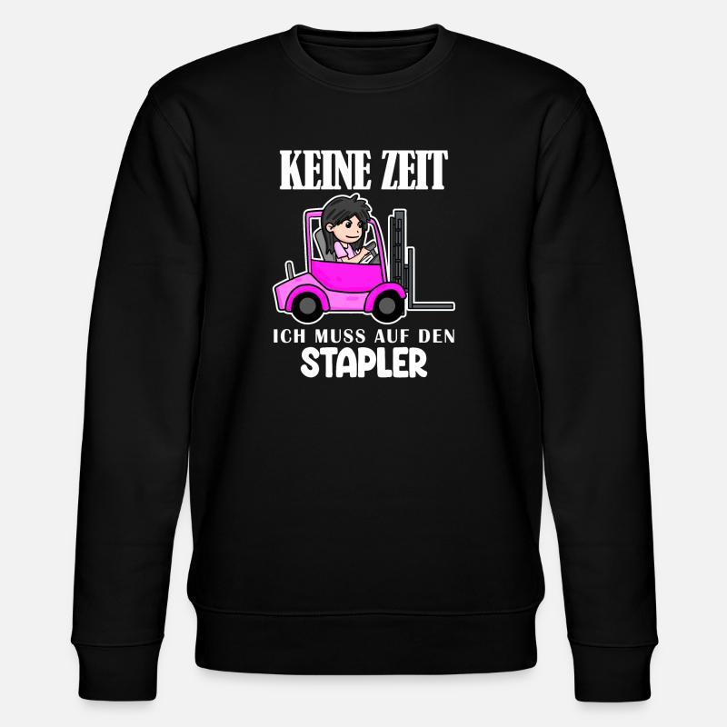 Stapler Gabelstapler Lager Logistik Damen - Stanley/Stella Unisex Bio-Sweatshirt CHANGER - Schwarz