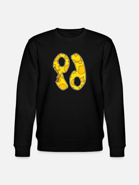 Sternzeichen Krebs Symbol - Stanley/Stella Unisex Bio-Sweatshirt CHANGER  - Schwarz