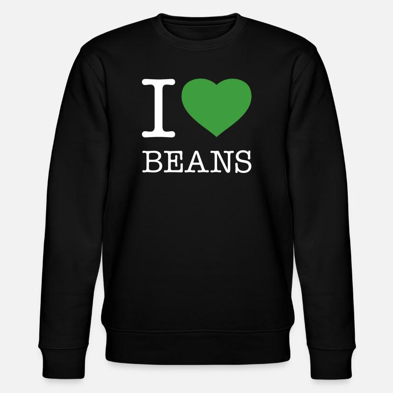 J’AIME LES HARICOTS Bohnen - Sweat bio CHANGER Stanley/Stella Unisexe - noir