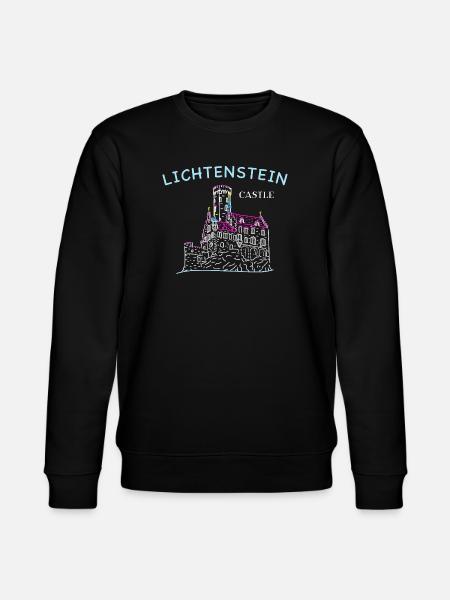 Lichtenstein Castle, Germany, Hand Drawing - Stanley/Stella CHANGER Unisex Organic Sweatshirt - black