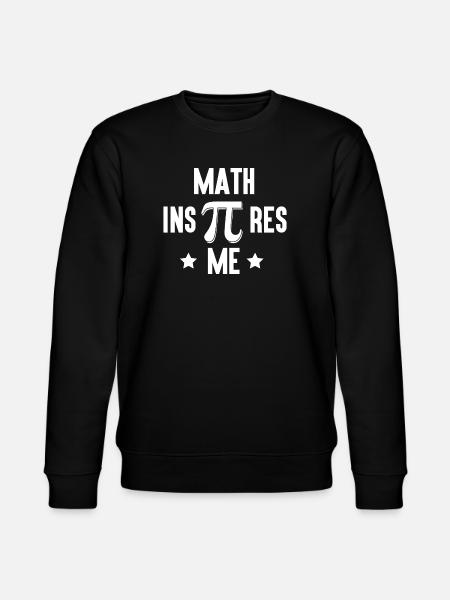 Pi Day - Math Inspires Me - Stanley/Stella CHANGER Unisex Organic Sweatshirt - black