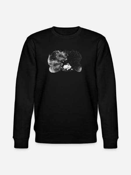 Supernova Orbit Baggrund gennemsigtig stormfuld - Stanley/Stella økologisk unisex-sweatshirt CHANGER - sort