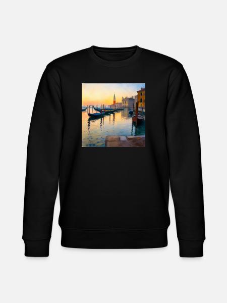 Venedig - Stanley/Stella Unisex Bio-Sweatshirt CHANGER  - Schwarz