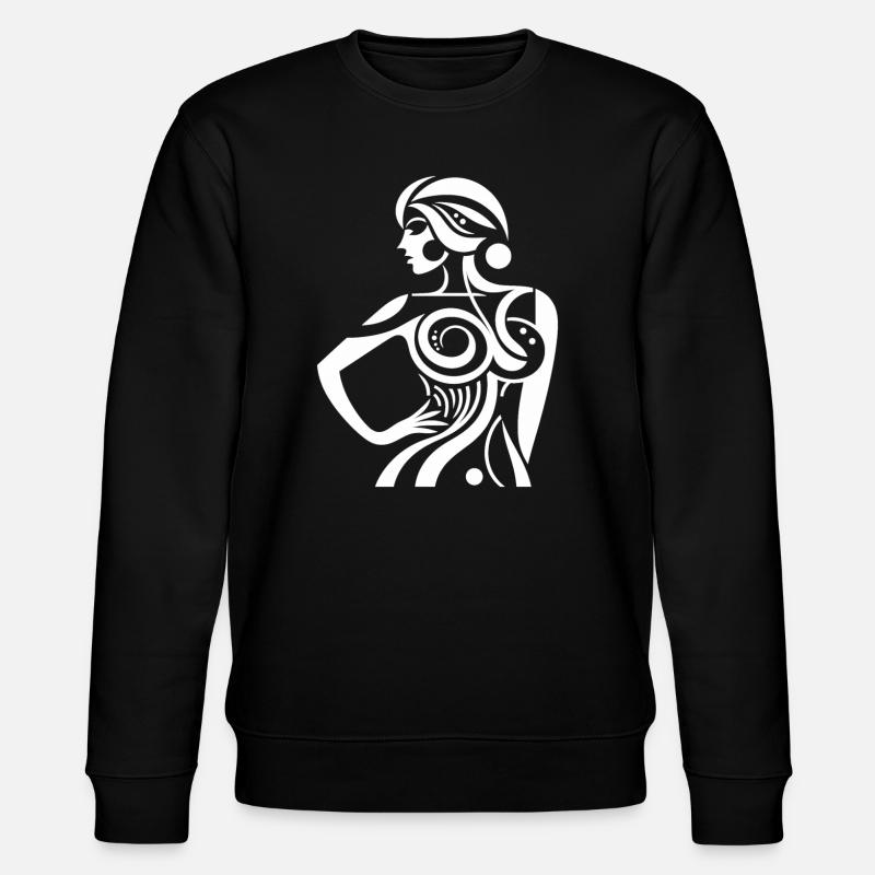 Héroïne de ligne abstraite - Sweat bio CHANGER Stanley/Stella Unisexe - noir
