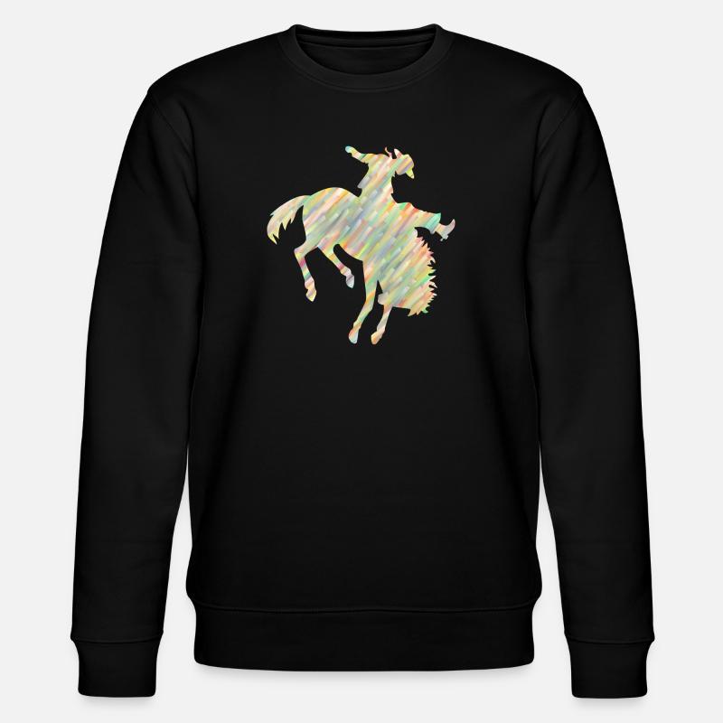 Rodeo Reiten - Stanley/Stella Unisex Bio-Sweatshirt CHANGER  - Schwarz