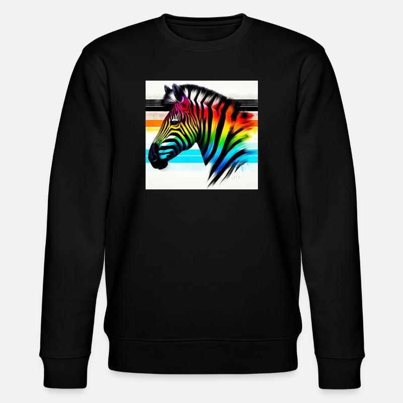 Zebra - Stanley/Stella Unisex Bio-Sweatshirt CHANGER - Schwarz