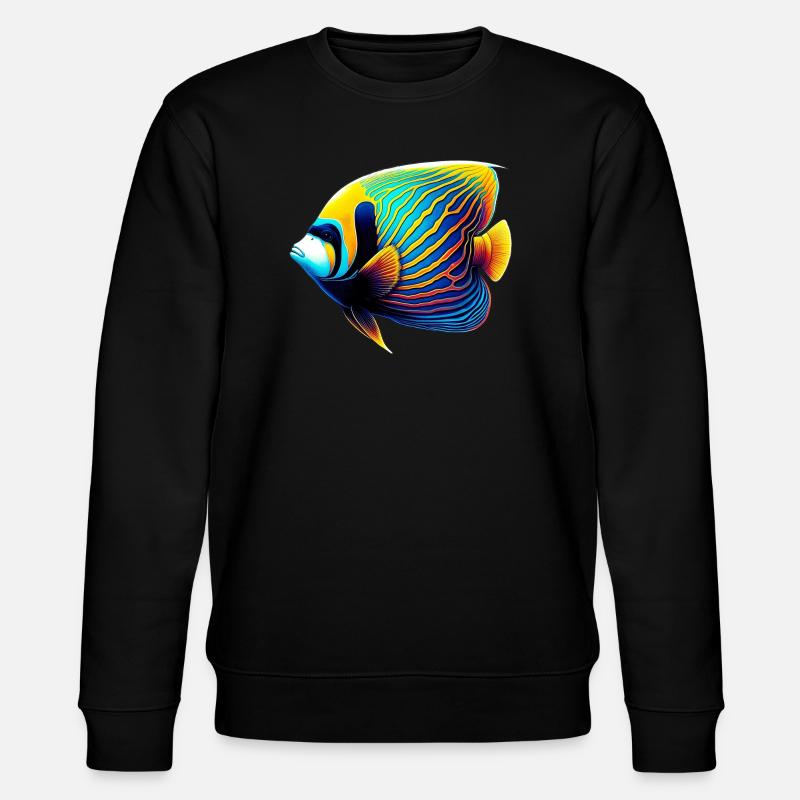 Kaiser-Engelsfisch - Stanley/Stella Unisex Bio-Sweatshirt CHANGER  - Schwarz