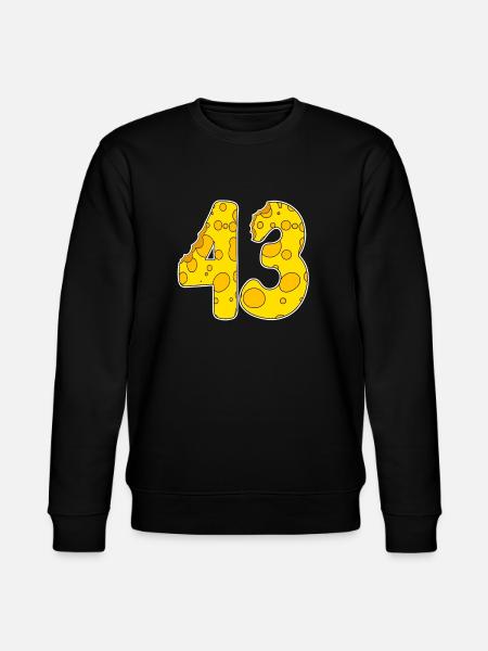 43 years of Lustig Käse - Stanley/Stella CHANGER Unisex Organic Sweatshirt - black