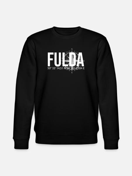 Koordinaten Fulda - Stanley/Stella Unisex Bio-Sweatshirt CHANGER  - Schwarz