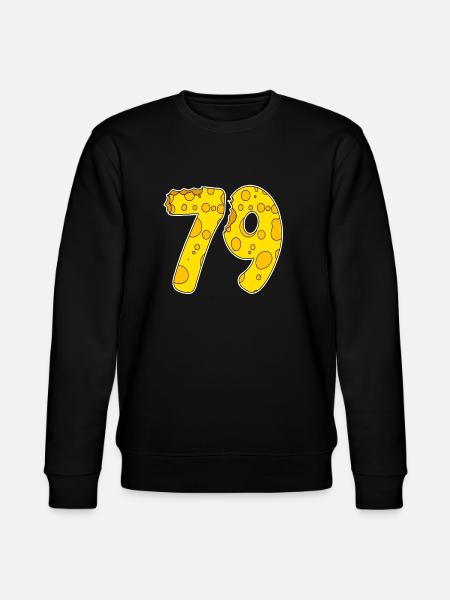 79 years of Lustig Käse - Stanley/Stella CHANGER Unisex Organic Sweatshirt - black