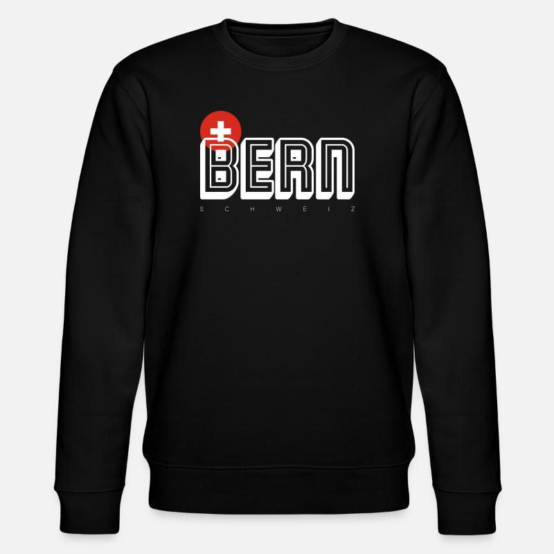 Bern Swiss City Emblem - Stanley/Stella Unisex Bio-Sweatshirt CHANGER  - Schwarz