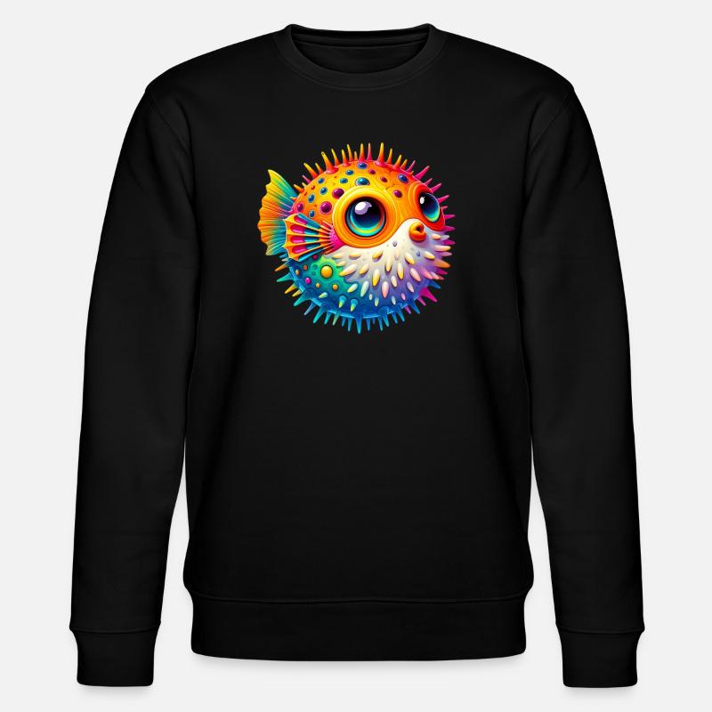 Kugelfisch - Stanley/Stella Unisex Bio-Sweatshirt CHANGER  - Schwarz