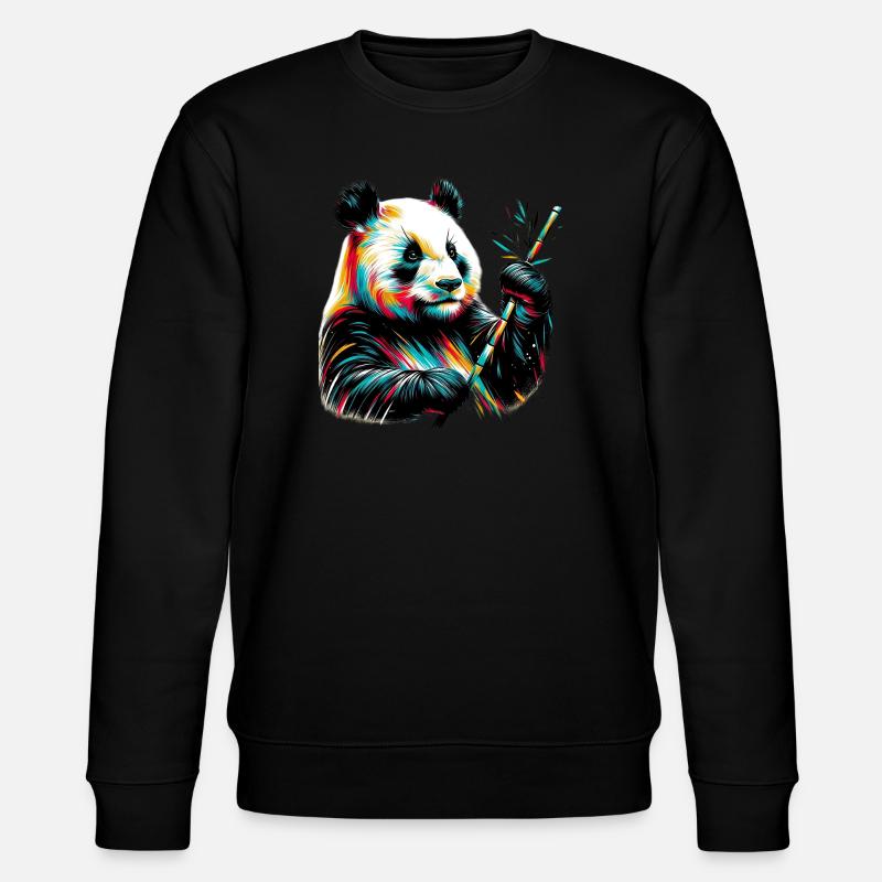 Panda - Sweat bio CHANGER Stanley/Stella Unisexe - noir