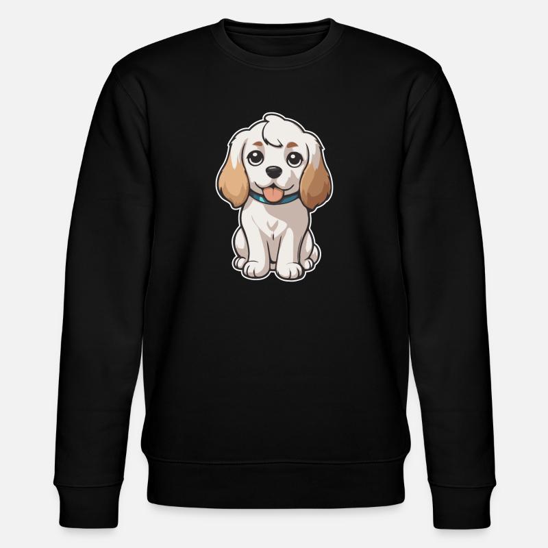Niedlicher Hund - Stanley/Stella Unisex Bio-Sweatshirt CHANGER - Schwarz