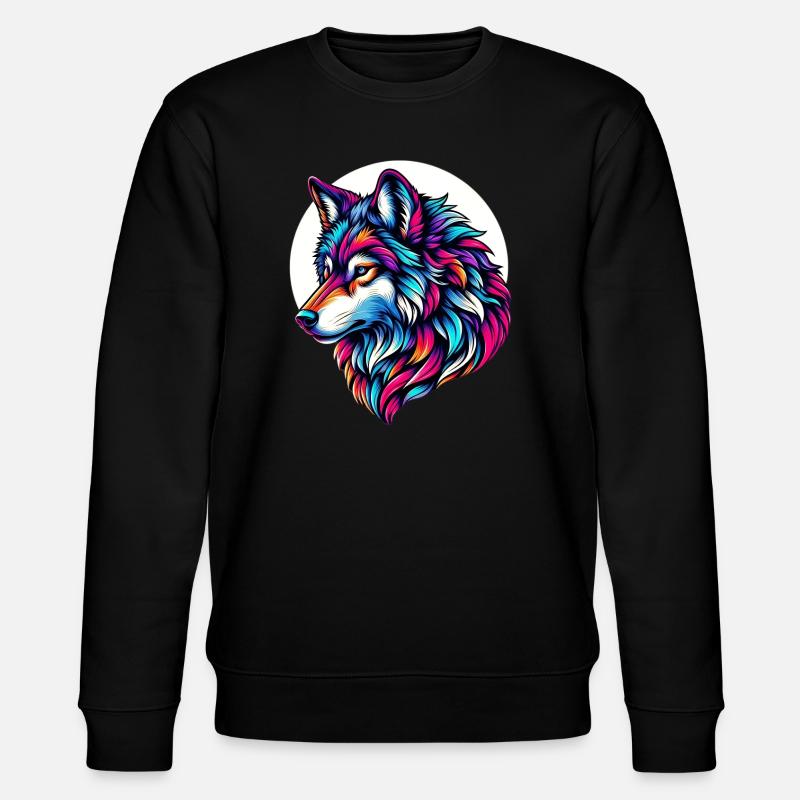 Wolf - Stanley/Stella CHANGER Unisex Organic Sweatshirt - black