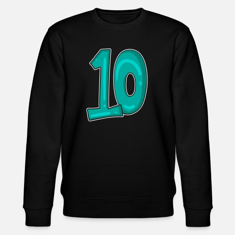 10 Zehn - Stanley/Stella Unisex Bio-Sweatshirt CHANGER - Schwarz