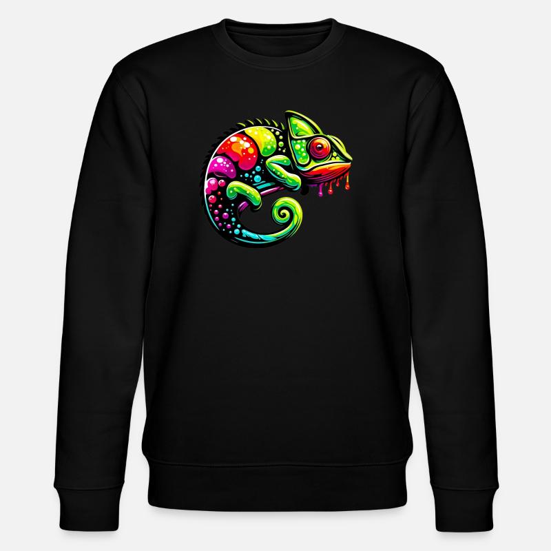Chamäleon - Stanley/Stella Unisex Bio-Sweatshirt CHANGER  - Schwarz