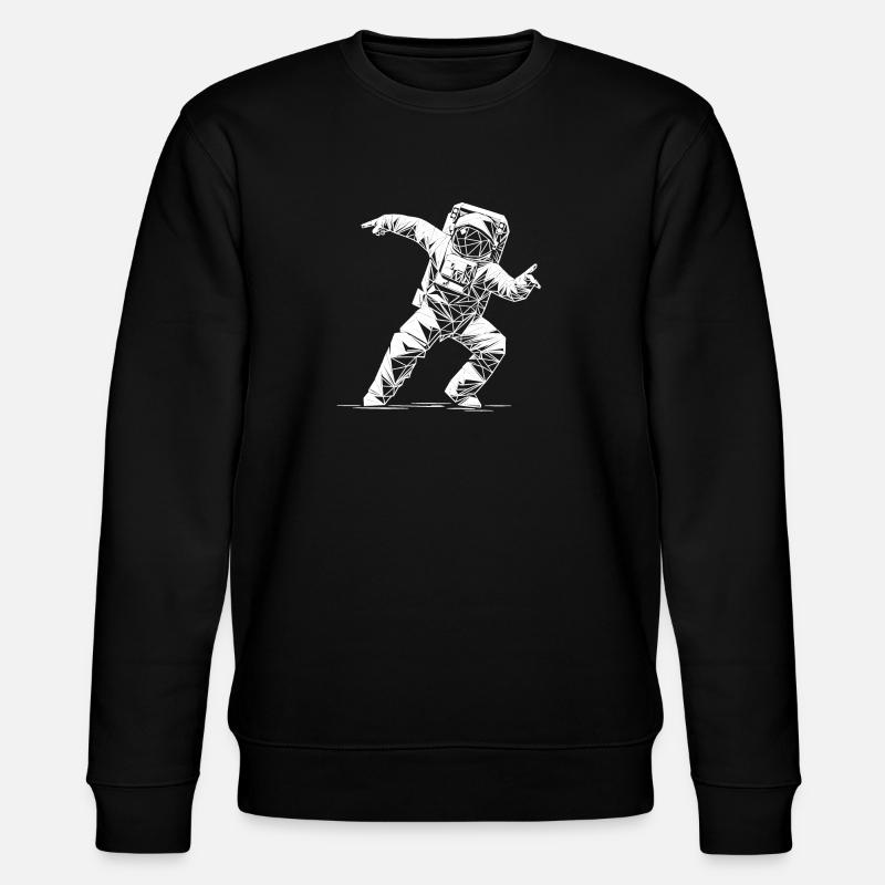 Danse géométrique en combinaison spatiale - Sweat bio CHANGER Stanley/Stella Unisexe - noir