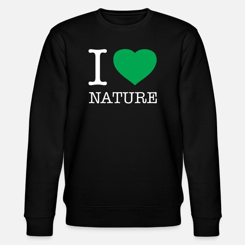 J’AIME LA NATURE - Sweat bio CHANGER Stanley/Stella Unisexe - noir