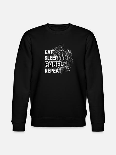 Eat Sleep Padel Repeat - Stanley/Stella CHANGER Unisex Organic Sweatshirt - black
