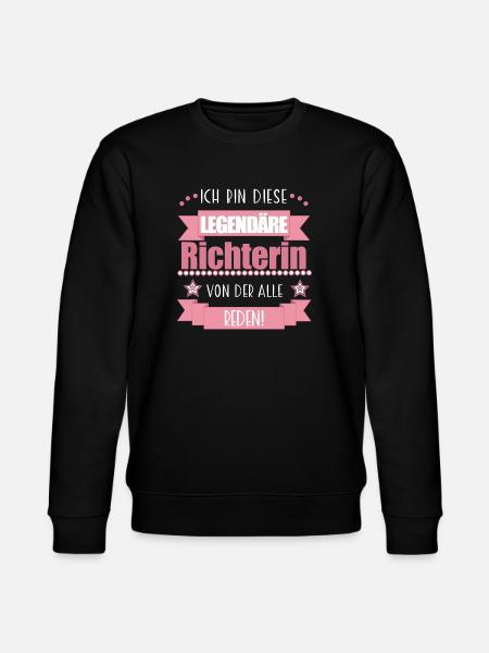 Richterin Gericht Gerechtigkeit süßes Geschenk - Stanley/Stella Unisex Bio-Sweatshirt CHANGER - Schwarz