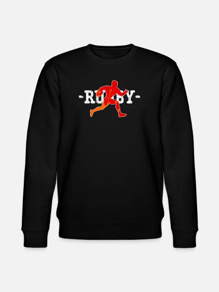 Rugby Player Gift - Stanley/Stella CHANGER Unisex Organic Sweatshirt - black