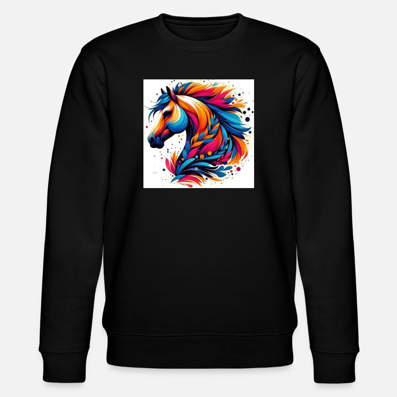 Cheval - Sweat bio CHANGER Stanley/Stella Unisexe - noir