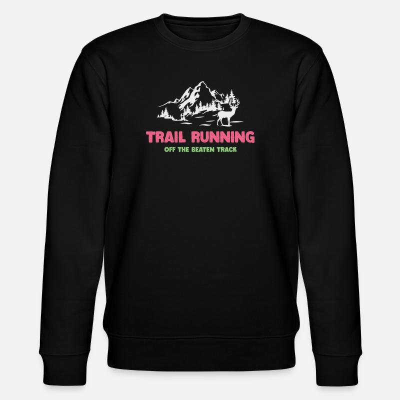 Trailrunning - abseits der ausgetretenen Pfade - Stanley/Stella Unisex Bio-Sweatshirt CHANGER  - Schwarz
