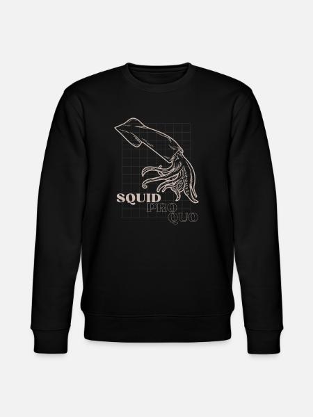 Squid Pro Quo Line Art-Raster - Stanley/Stella Unisex Bio-Sweatshirt CHANGER - Schwarz