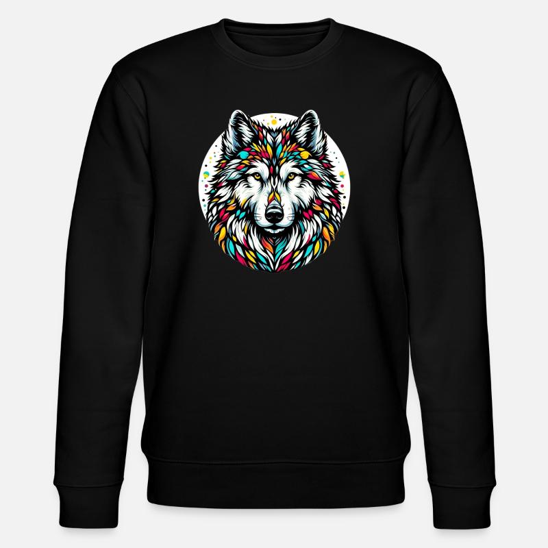 Loup - Sweat bio CHANGER Stanley/Stella Unisexe - noir