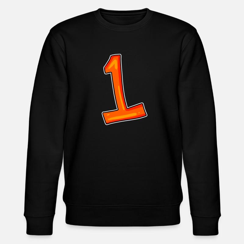 Nummer 1 - Stanley/Stella Unisex Bio-Sweatshirt CHANGER  - Schwarz