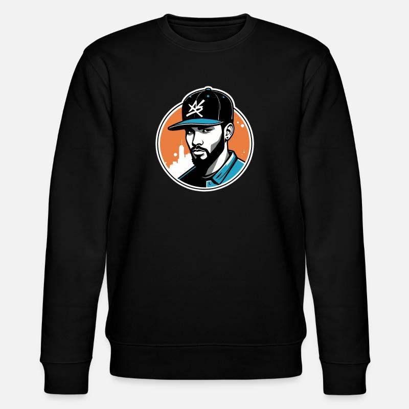 Logo Style Urban Design - Stanley/Stella CHANGER Unisex Organic Sweatshirt - black