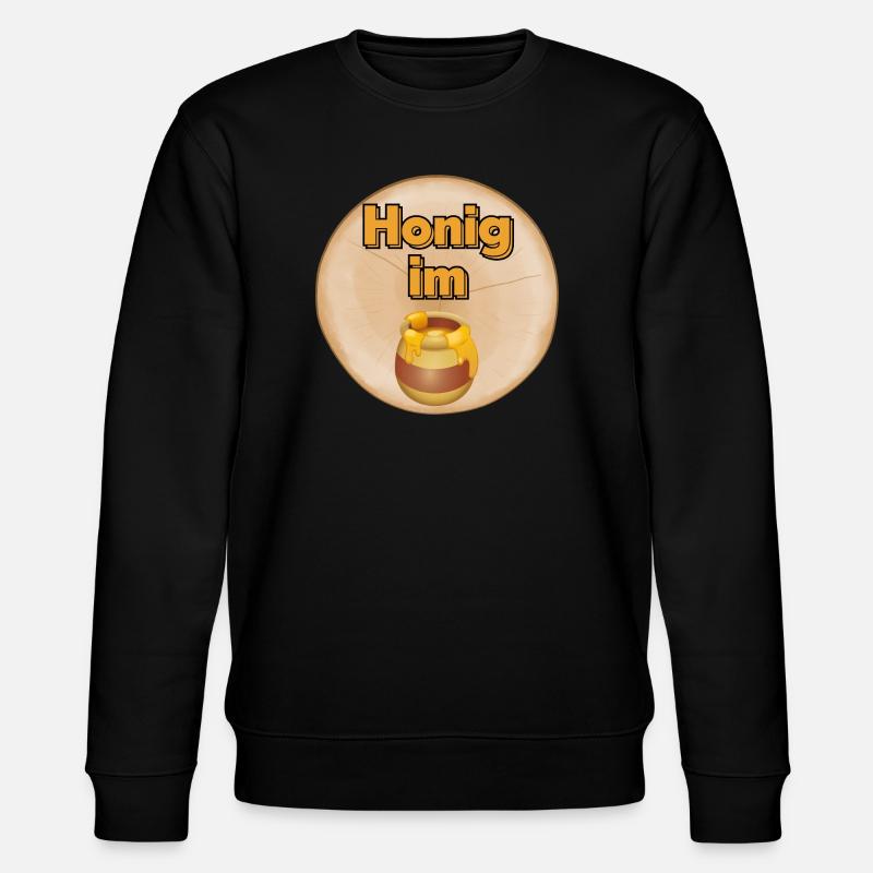 Honig im Topf - Stanley/Stella Unisex Bio-Sweatshirt CHANGER  - Schwarz