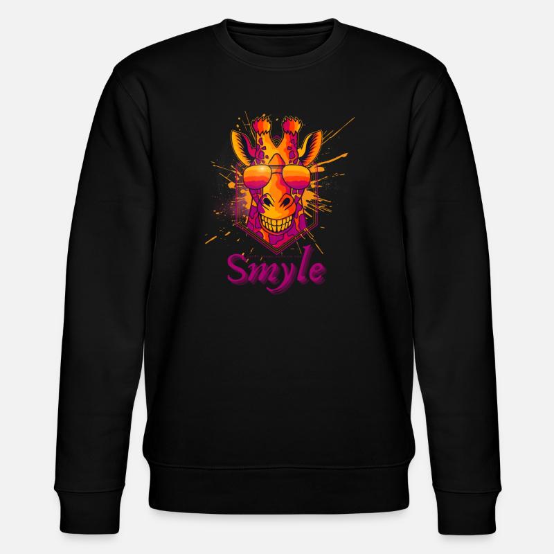 Neon-Giraffe Sonnenbrille Splash - Stanley/Stella Unisex Bio-Sweatshirt CHANGER  - Schwarz