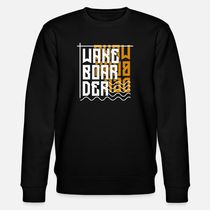 Wakeboard, Kitesurfer, Vague, Surf, Surf - Sweat bio CHANGER Stanley/Stella Unisexe - noir