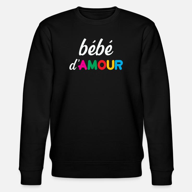 Liebe Baby - Stanley/Stella Unisex Bio-Sweatshirt CHANGER  - Schwarz