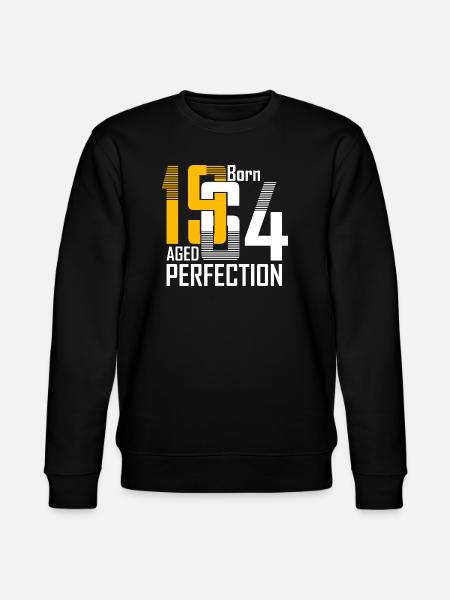 Geboren 1954 Gealterte Perfektion - Stanley/Stella Unisex Bio-Sweatshirt CHANGER - Schwarz
