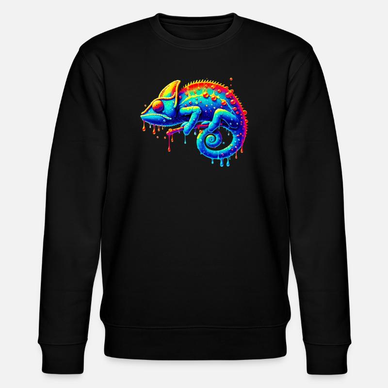 Chamäleon - Stanley/Stella Unisex Bio-Sweatshirt CHANGER  - Schwarz