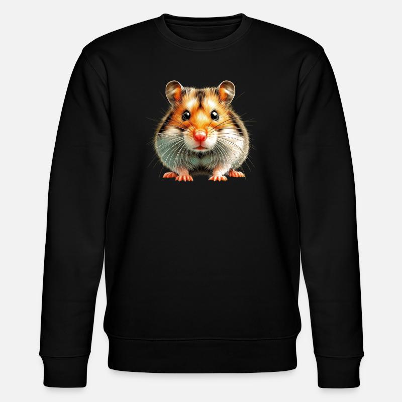 Hamster - Stanley/Stella Unisex Bio-Sweatshirt CHANGER  - Schwarz