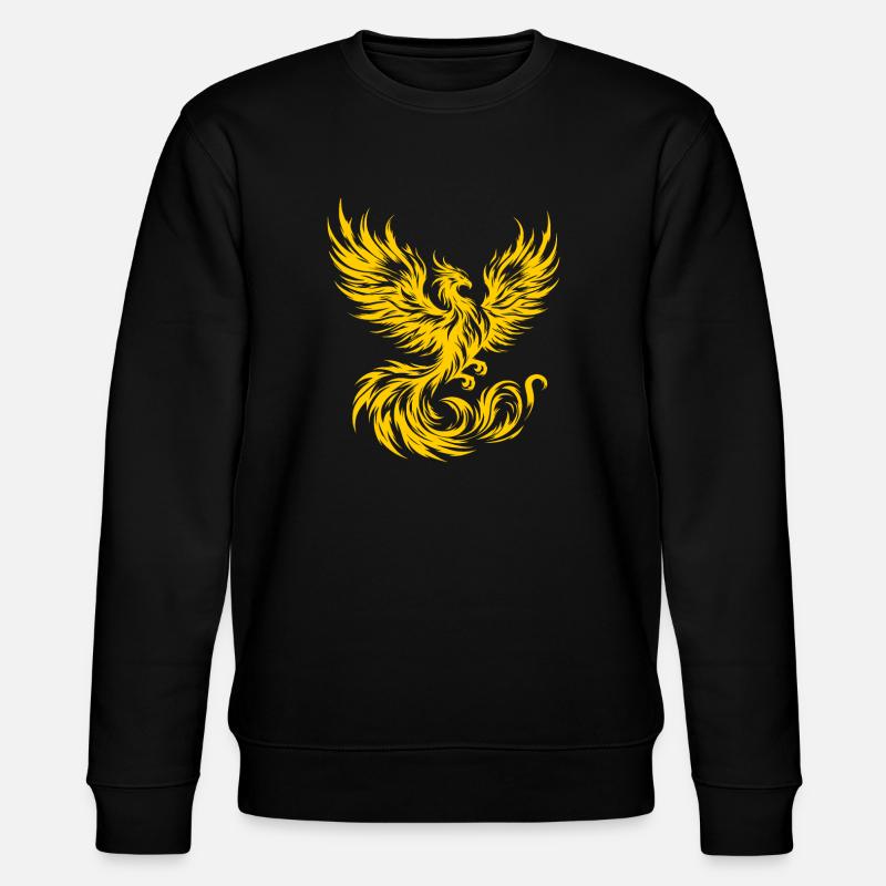 Feuer-Phönix - Stanley/Stella Unisex Bio-Sweatshirt CHANGER  - Schwarz